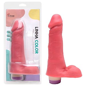 Pênis Borracha Vibro Interno 19 X 4,8cm êxtase