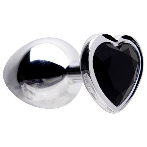 Plug Anal Aço Coração M 8 X 3,4cm Sexy Import