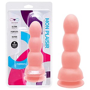 Plug Borracha Maciço Ventosa 17,5 X 5cm Soulsex