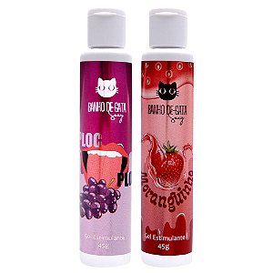 Gel Deslizante Beijável 45g Banho De Gata