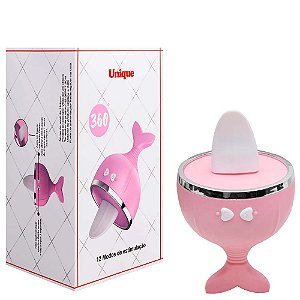 Vibrador Clitóris Língua Unique 12 Modos Sexy Import