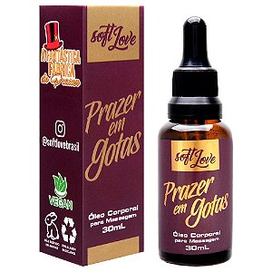 Prazer Em Gotas óleo Excitante Hot 30ml Soft Love