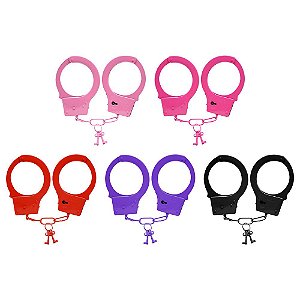 Hand Cuffs Algema De Metal Colorida Sexy Import