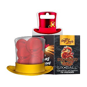 Six Ball Dragon Fire Bolinha Excitante 6 Unidades Soft Love