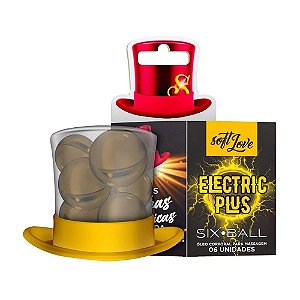 Six Ball Eletric Plus Bolinha Vibra 6 Unidades Soft Love
