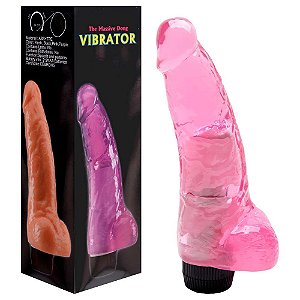 Pênis Com Escroto Vibrador 19 X 4,8cm Sexy Import
