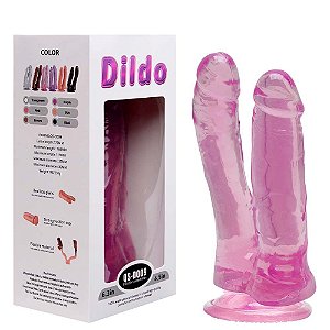 Pênis Duplo Transparente 17,3 X 3,5cm Sexy Import