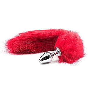 Plug Anal Rabo De Raposa Vermelho Sexy Import