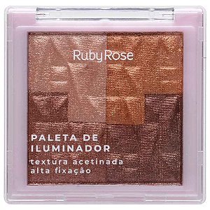 Paleta Iluminador Master Glow 12,8g Ruby Rose