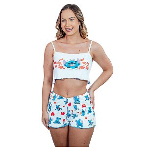 Pijama Virgínia Stitch Gota De Sonho