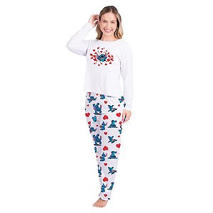 Pijama Longo Kaka Stitch Gota De Sonho