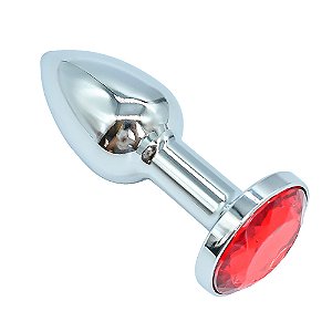 Plug Anal Pp Em Metal Cromado Cônico Vipmix