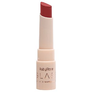 Batom Creamy Matte Glass Alta Cobertura Ruby Rose