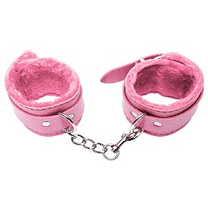 Algema Com Corrente E Fivelas Rosa Sexy Import