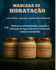 MÁSCARA DE HIDRATAÇÃO CAPILAR