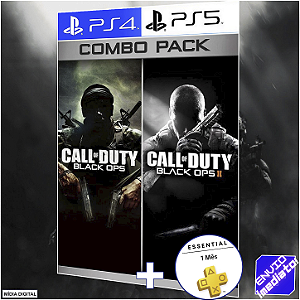 Call of Duty: Black Ops 1 & 2 Combo Pack PS4/PS5 Digital + 1 Mês de PSN Plus