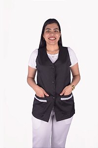 Avental Cavado C/ Bordado Inglês em Oxford