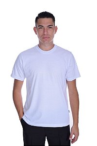 Linha Moda  - Camiseta Manga Curta Slim Decote Careca