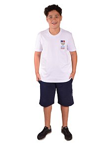 Colégio São Luis -Camiseta Manga Curta Slim 100% Algodão (Logo Bordado) - CSL001
