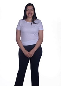 Baby Look Feminina Decote U em PV