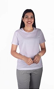 Camiseta Feminina Decote U em PV