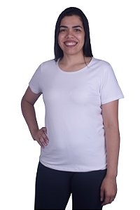 Camiseta Feminina M/Curta Decote U em P.V