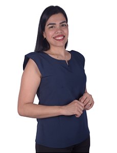 Camisa Social Feminina Cavada - Manga Shell