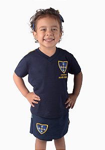 MRW044 - Camiseta Manga Curta Unissex em P.V - Azul Marinho