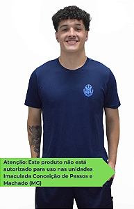 (A) RED035 - Camiseta Manga Curta - Poliamida (Azul Marinho)