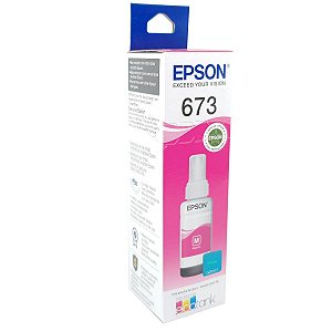 Garrafa de tinta EPSON T673320 Magenta Refil para ecotank L800 L805 L810 L850 L1800