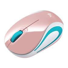 Mini Mouse Sem Fio Wireless M187 Rosa Logitech aox