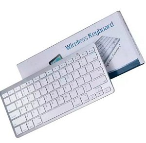 Mini Teclado Bluetooth Keyboard Branco