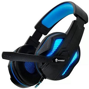 Fone de Ouvido com Microfone Headset Gamer Com Led Azul THOTH EG-305BL
