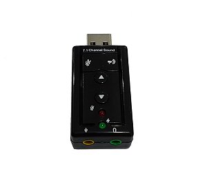 Placa de Som USB 7.1 para Virtual DJ HB-T64 knup