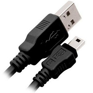 Cabo USB Mini para Controle PS3 Mini USB 1,8 Metros