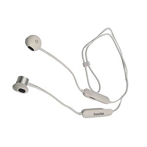 Fone de ouvido Bluetooth para Corrida Academia Branco Ba-Fon6675