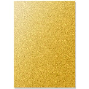 Papel Metalizado Ouro Velho A4 150g pacote 15 folhas Off Paper