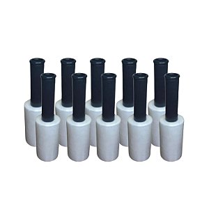 Kit 10 Rolos Filme Stretch Transparente Pequeno 10mm X 120mm