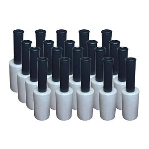 Kit 20 Rolos Filme Stretch Transparente Pequeno 10mm X 120mm