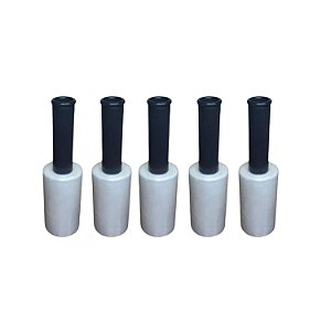 Kit 5 Rolos Filme Stretch Transparente Pequeno 10mm X 120mm