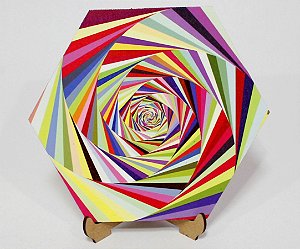 MDF sublimático hexagonal branco 3MM