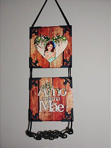 Kit 2 Quadros com Apliques