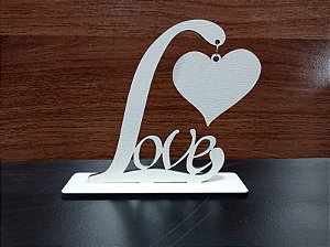 Porta Retrato Love com pingente em mdf