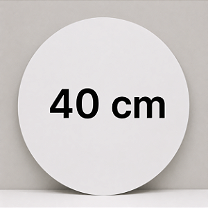 Disco de 40 cm de diametro resinado ara sublimação