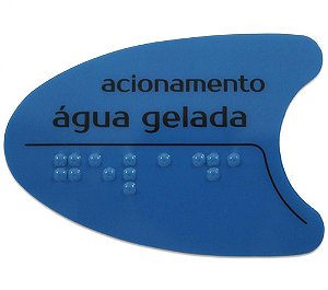 Adesivo Botão Frontal Azul Para Bebedouro Bdf Ibbl Original