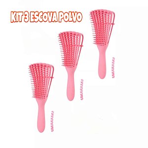 KIT 3 ESCOVAS POLVO