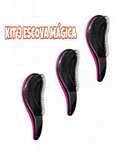 KIT 3 ESCOVAS MÁGICAS