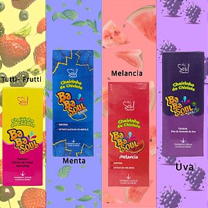 Kit Capilar BabaSoul Cheirinho de Chiclete Uva, Melancia, Tutti-Frutti ou Menta com Shampoo, Condicionador e Mascara