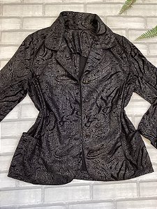 Blazer com detalhes em Lurex