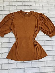 Camiseta malha suede